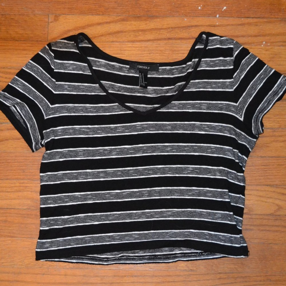 Striped Crop Top